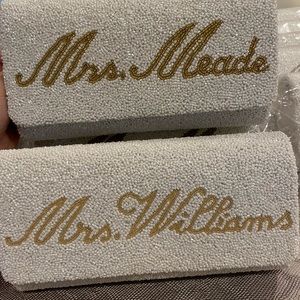 Customized beaded clutch